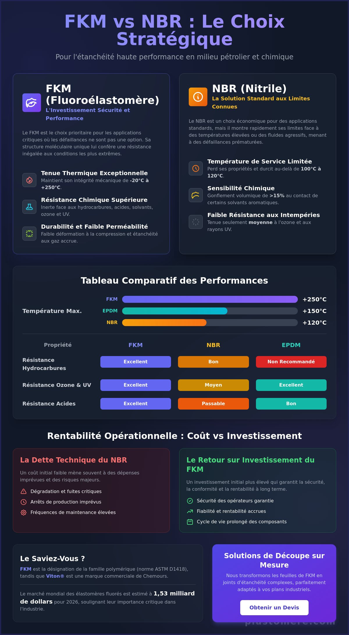 Feuille de caoutchouc FKM pour hydrocarbures : Guide technique et solutions 2026