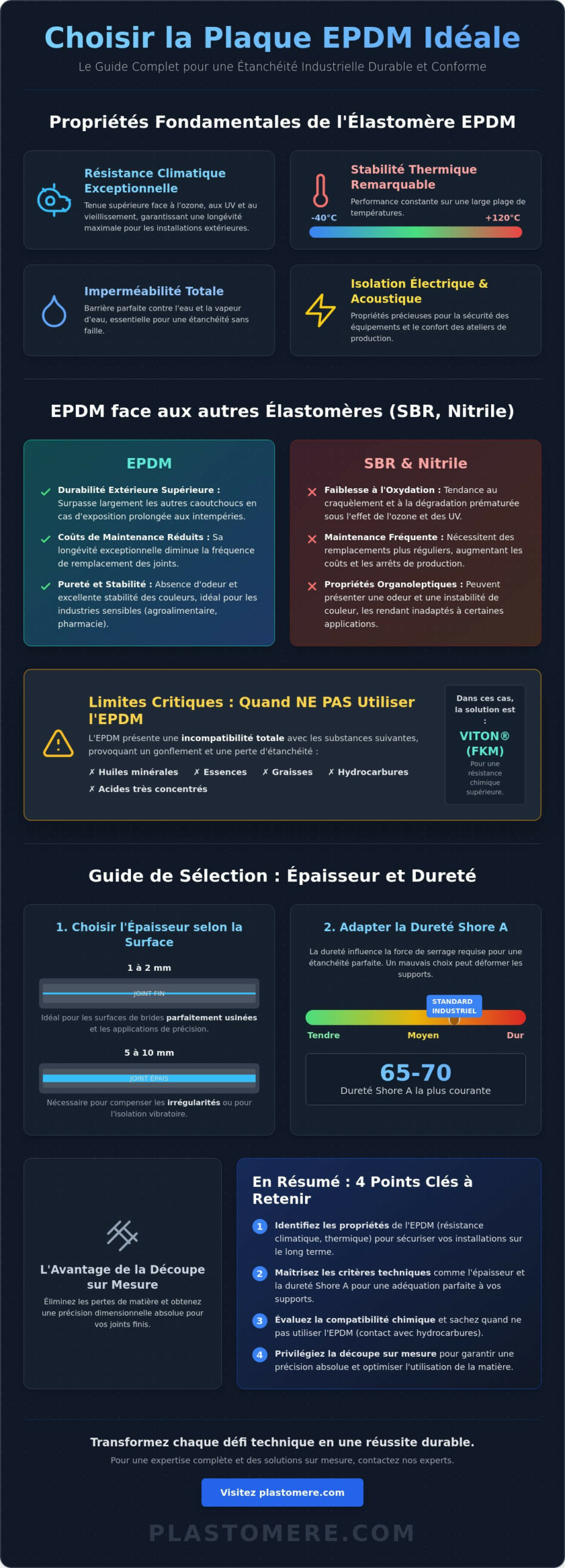 Comment choisir une plaque EPDM pour vos joints industriels : Le guide technique 2026