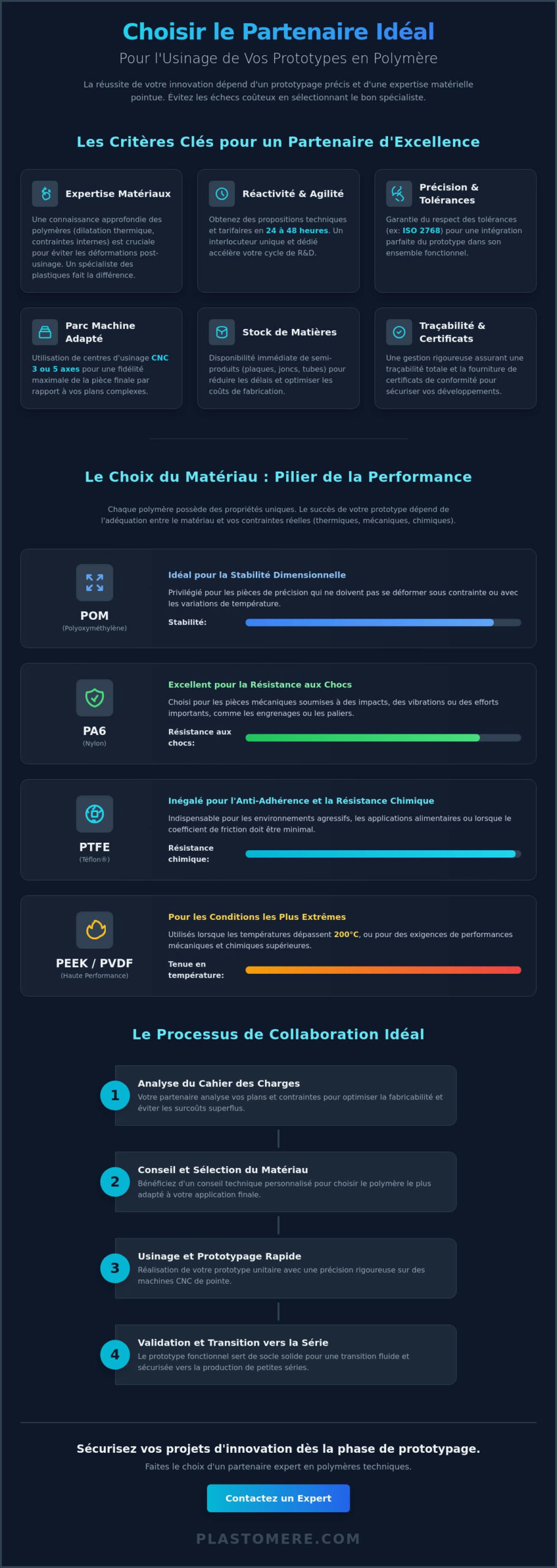 Trouver un partenaire pour l’usinage de prototypes : critères et expertise matériaux