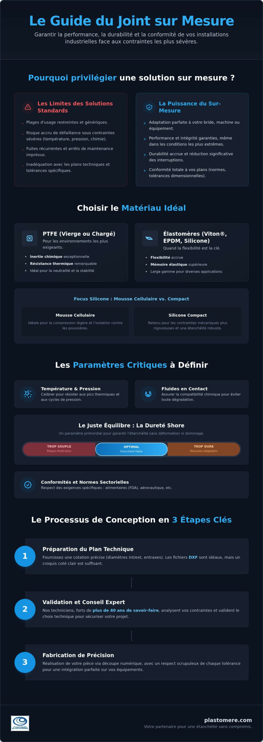 Joint sur mesure : Guide de l’étanchéité industrielle personnalisée en 2026