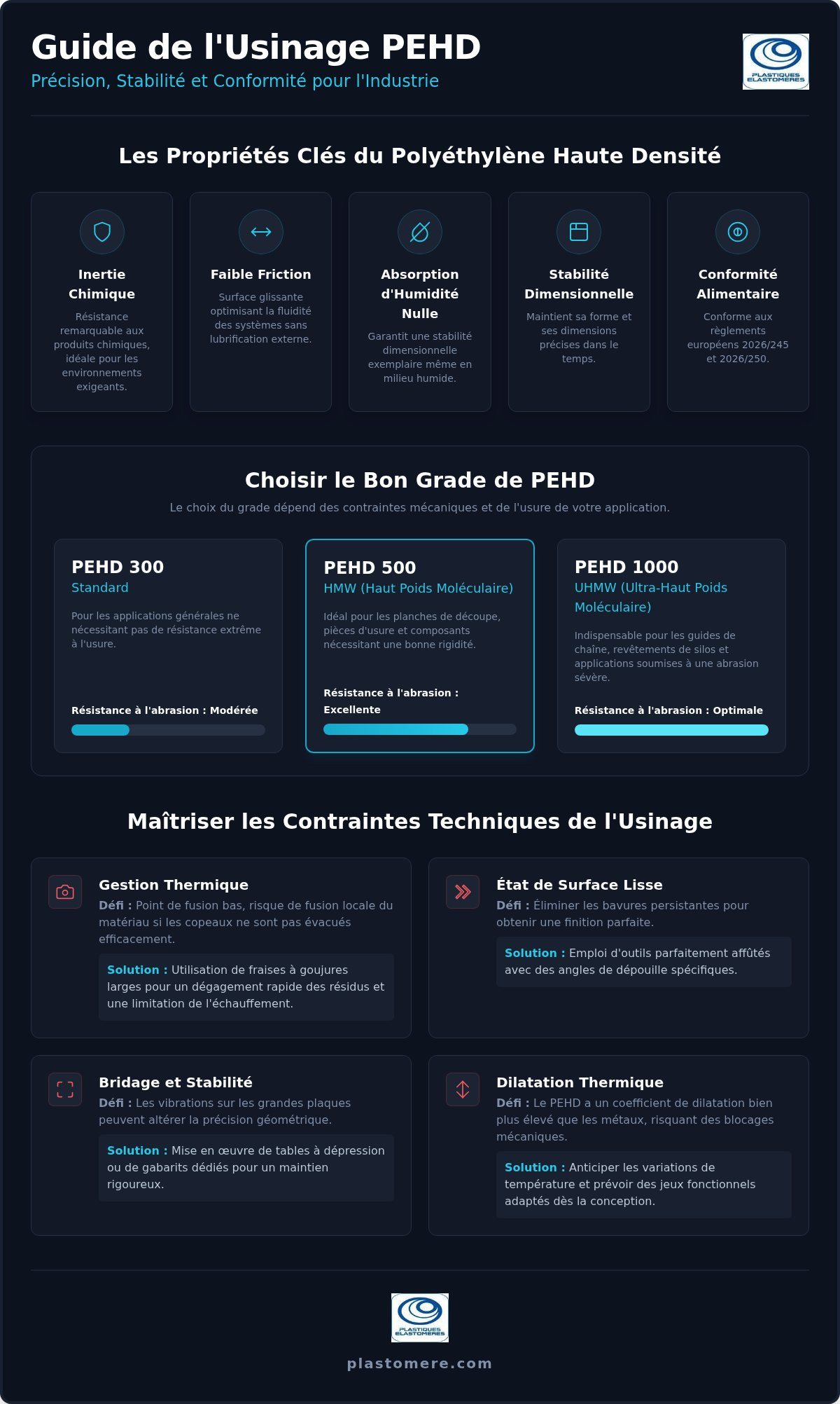 Usinage PEHD : Guide des techniques et solutions industrielles sur mesure (2026)