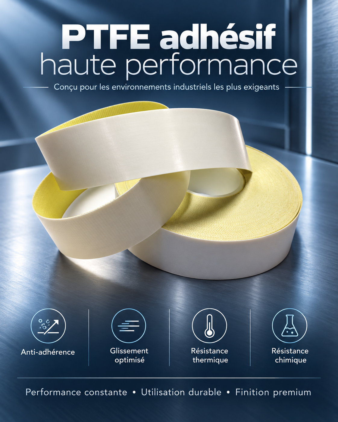 PTFE adhésif haute performance