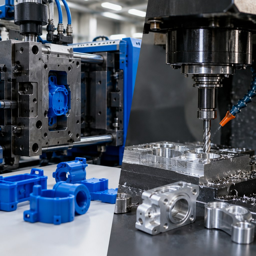 Injection plastique ou usinage : quelle solution choisir pour fabriquer vos pièces ?