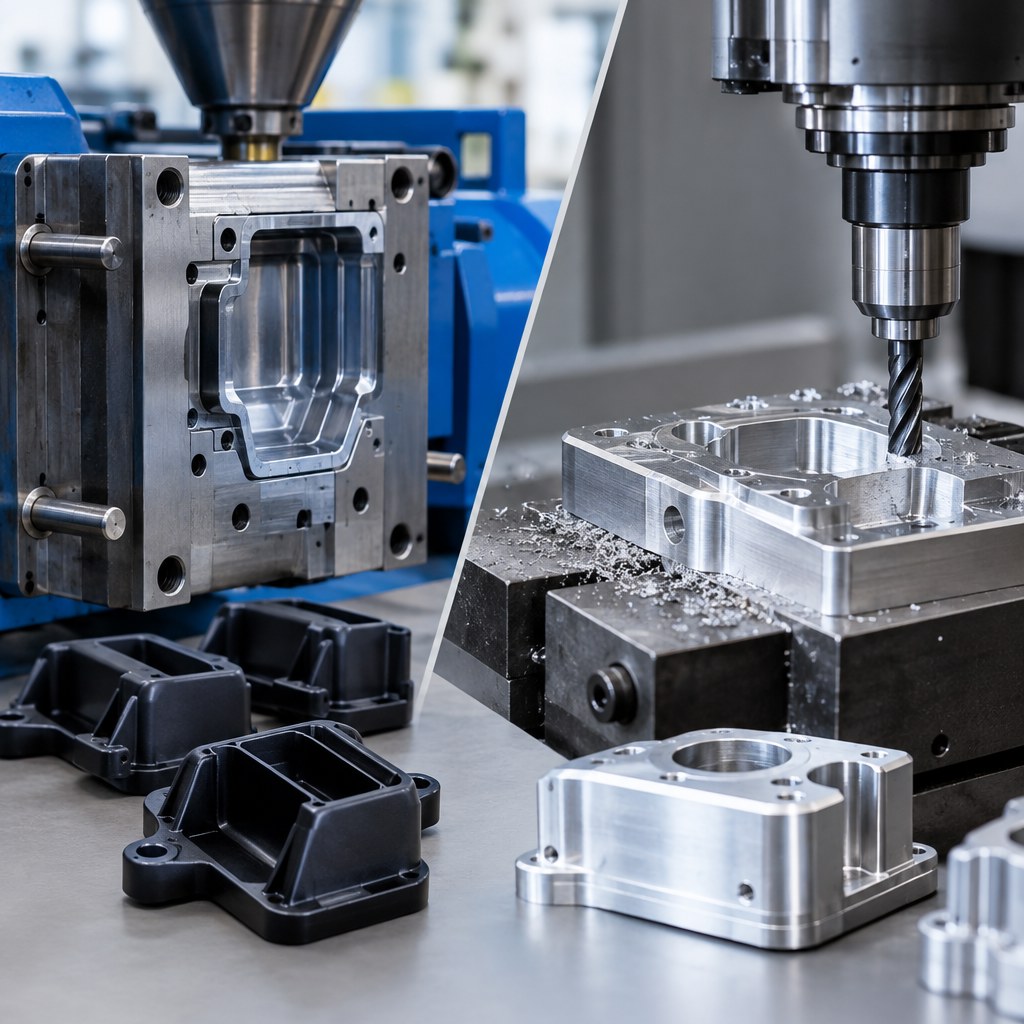 Injection plastique ou usinage : quelle solution choisir pour fabriquer vos pièces ?